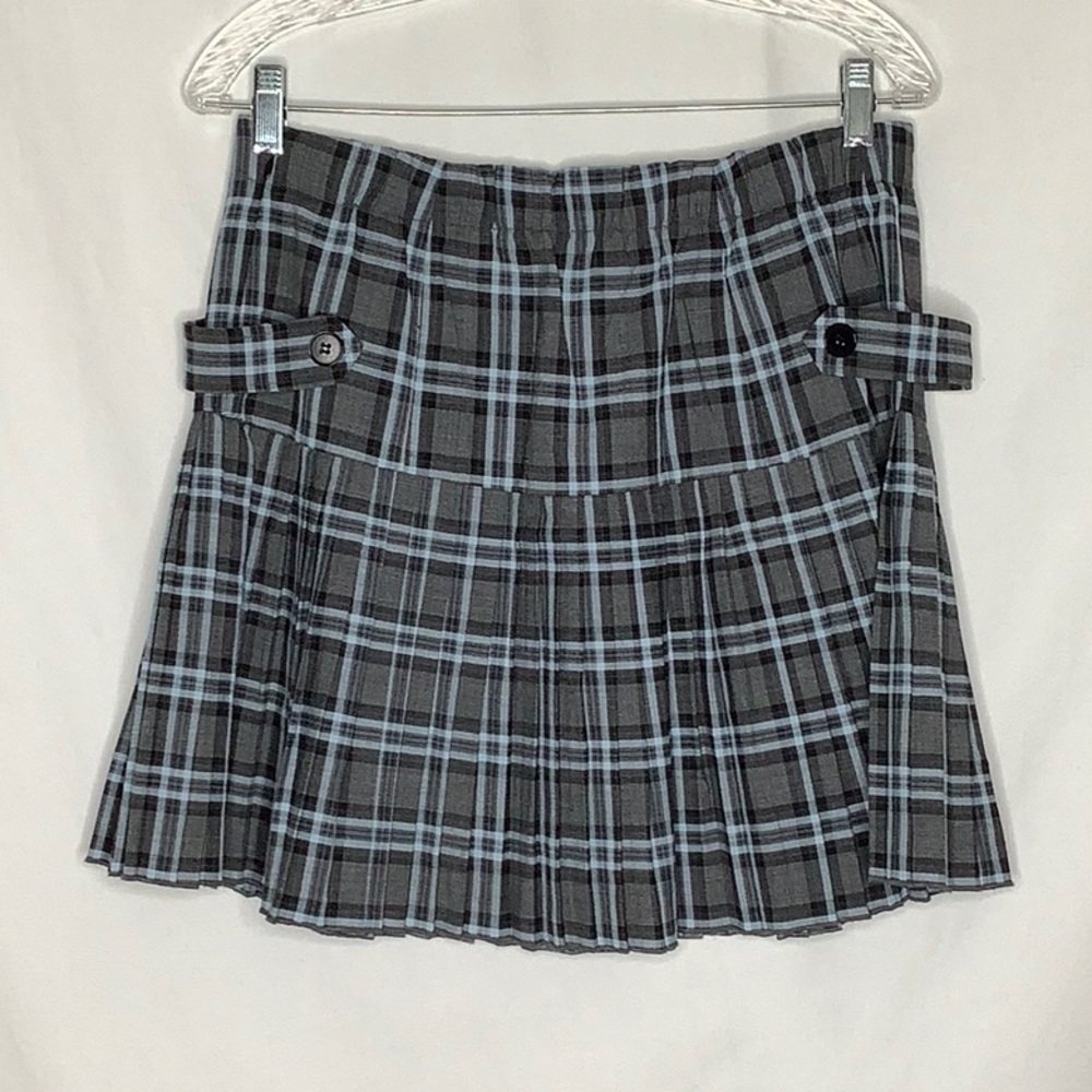 A Pea In The Pod Schoolgirl Plaid Pleated Maternity Skirt Size Small - Picture 9 of 10